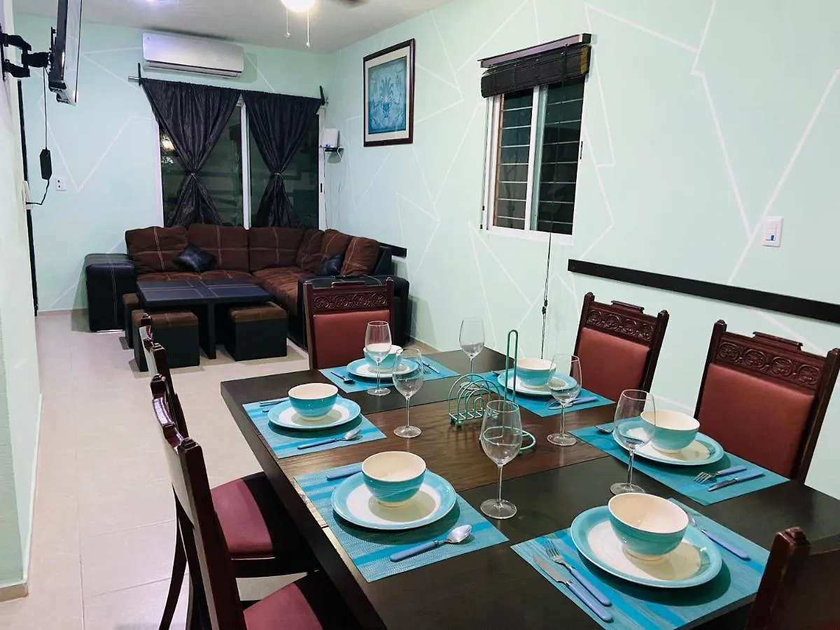 Vila Casa Mexicana Amplia Con Seguridad, Alberca Y Parking Playa del Carmen Prázdninový dům